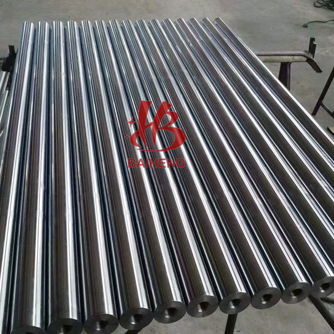 1045 chrome plated steel bar with holes hard chrome plated piston rod1