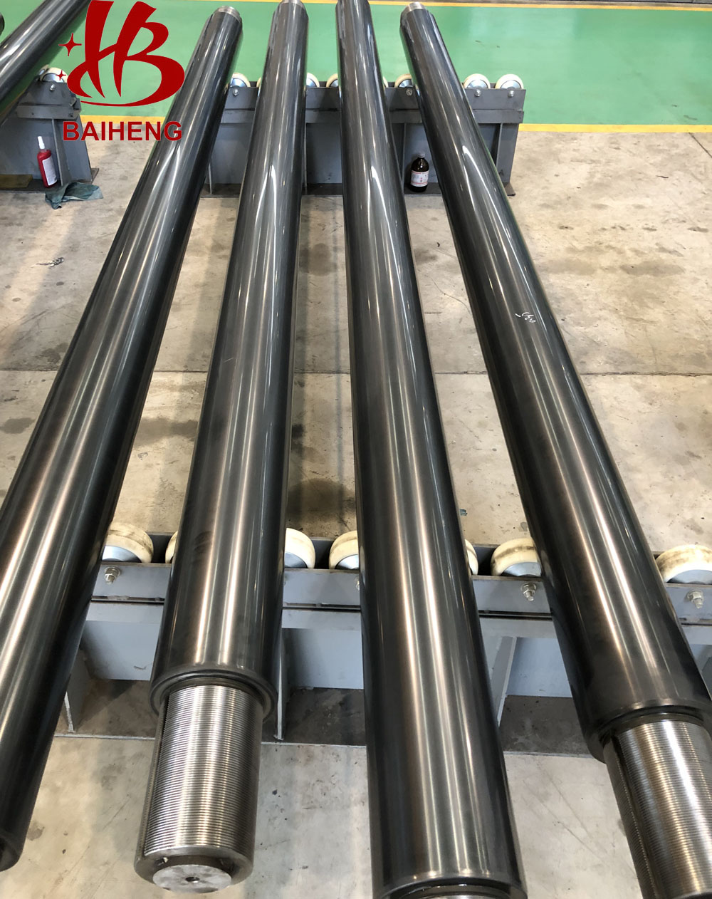 wc10co4cr tungsten coating steel shaft and piston rod for hydraulic cylinder hardness hv1100 to 12002