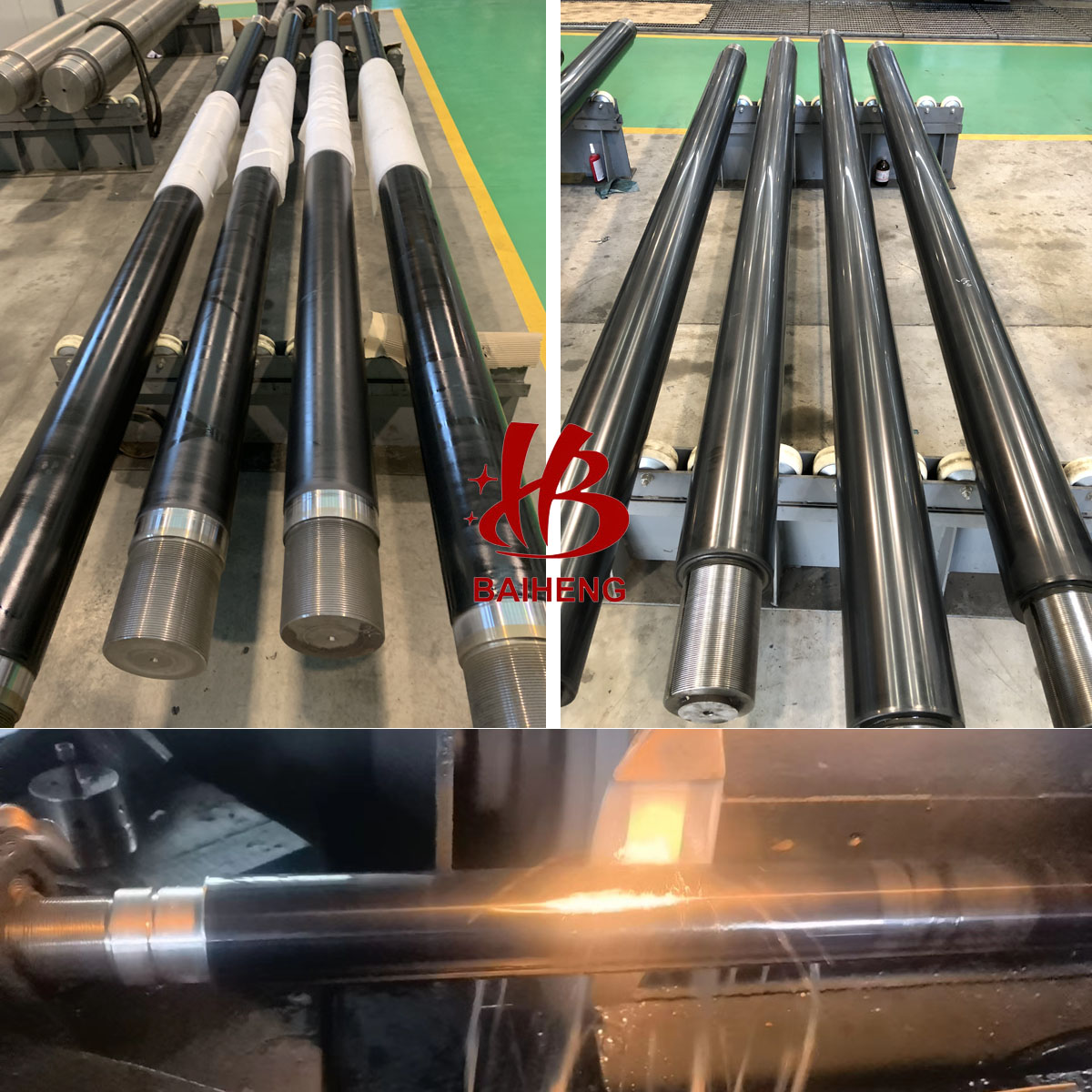 wc10co4cr tungsten coating steel shaft and piston rod for hydraulic cylinder hardness hv1100 to 12003